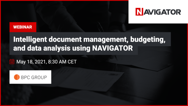 Intelligent Document Management, Budgeting, and Data Analysis Using NAVIGATOR | Archman Events