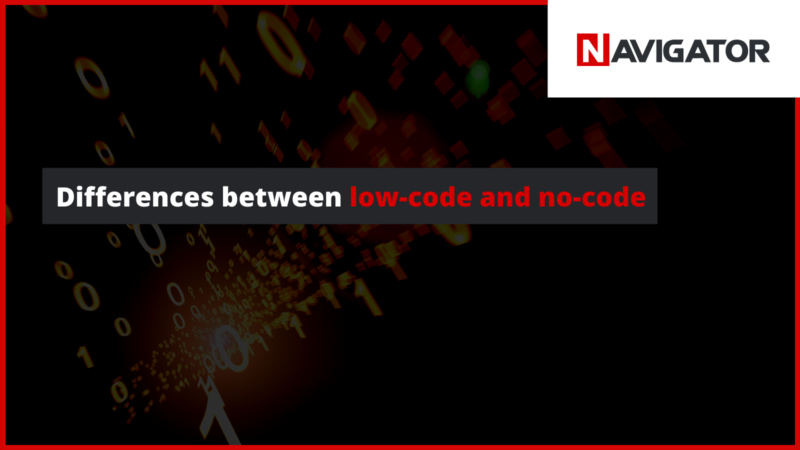 Differences between low-code and no-code Archman NAVIGATOR