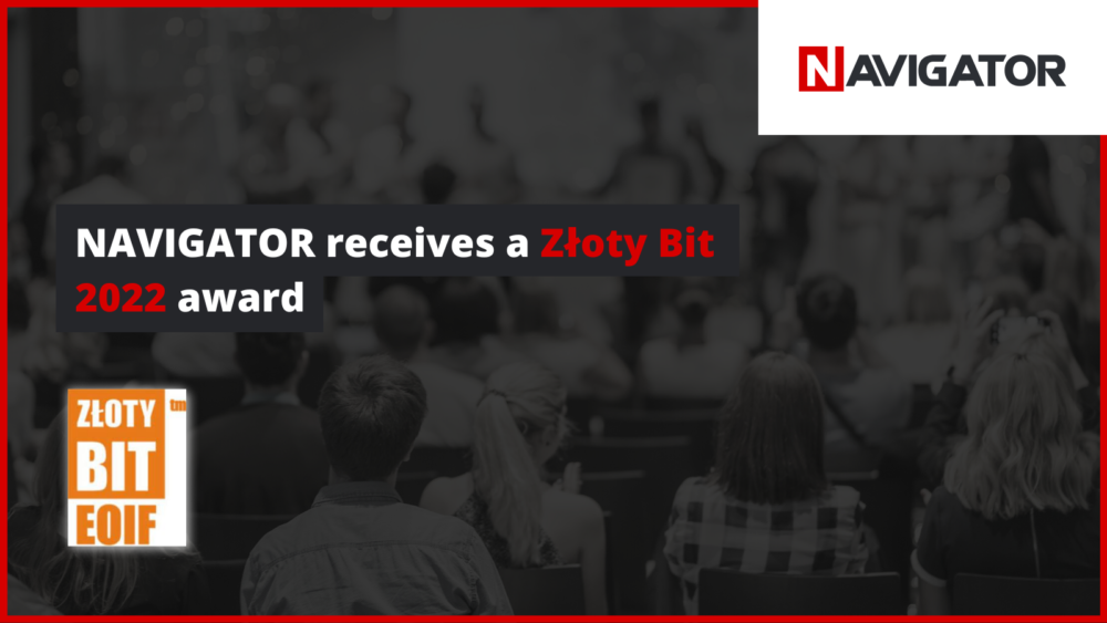NAVIGATOR receives a Złoty Bit 2022 award