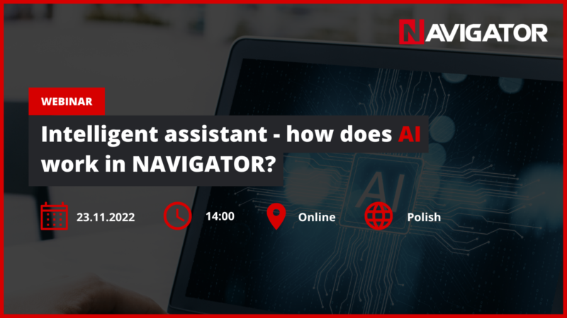 Intelligent assistant - how does AI work in NAVIGATOR?