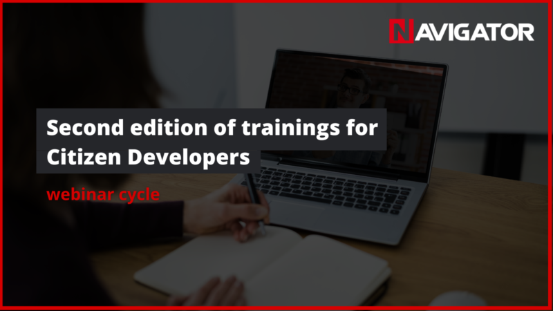 NAVIGATOR Second edition of trainings for Citizen Developers
