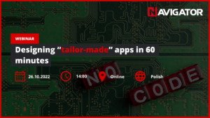 Designing “tailor-made” apps in 60 minutes NAVIGATOR