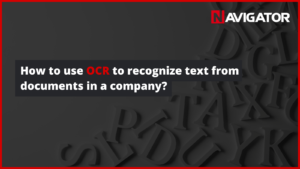 How to use OCR to recognize text from documents in a company?
